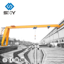 10 ton high performance 2 ton hoist single beam Semi Gantry Cranes for Sale